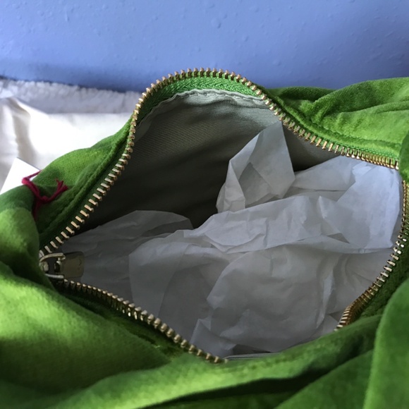 Francis Valentine green velvet Cece mini bag - Picture 6 of 8